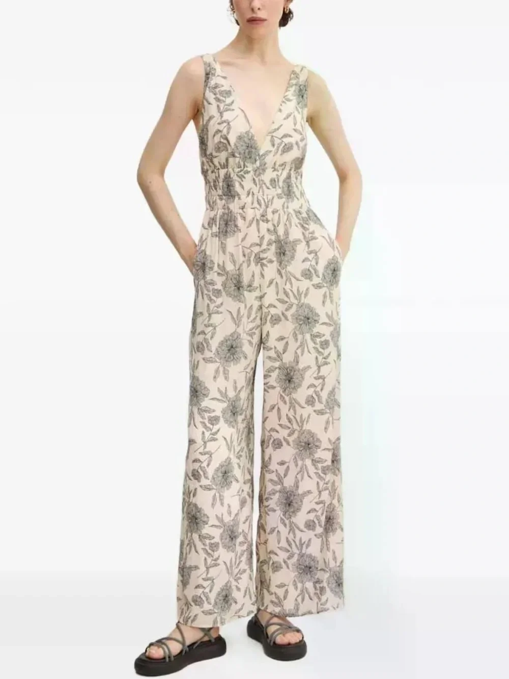 Abercrombie Floral Jumpsuit - Picture 1 of 5